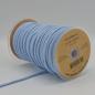 Preview: Kordel rund 6 mm in Babyblau, aufgerollt neben weiteren Farben der Reihe